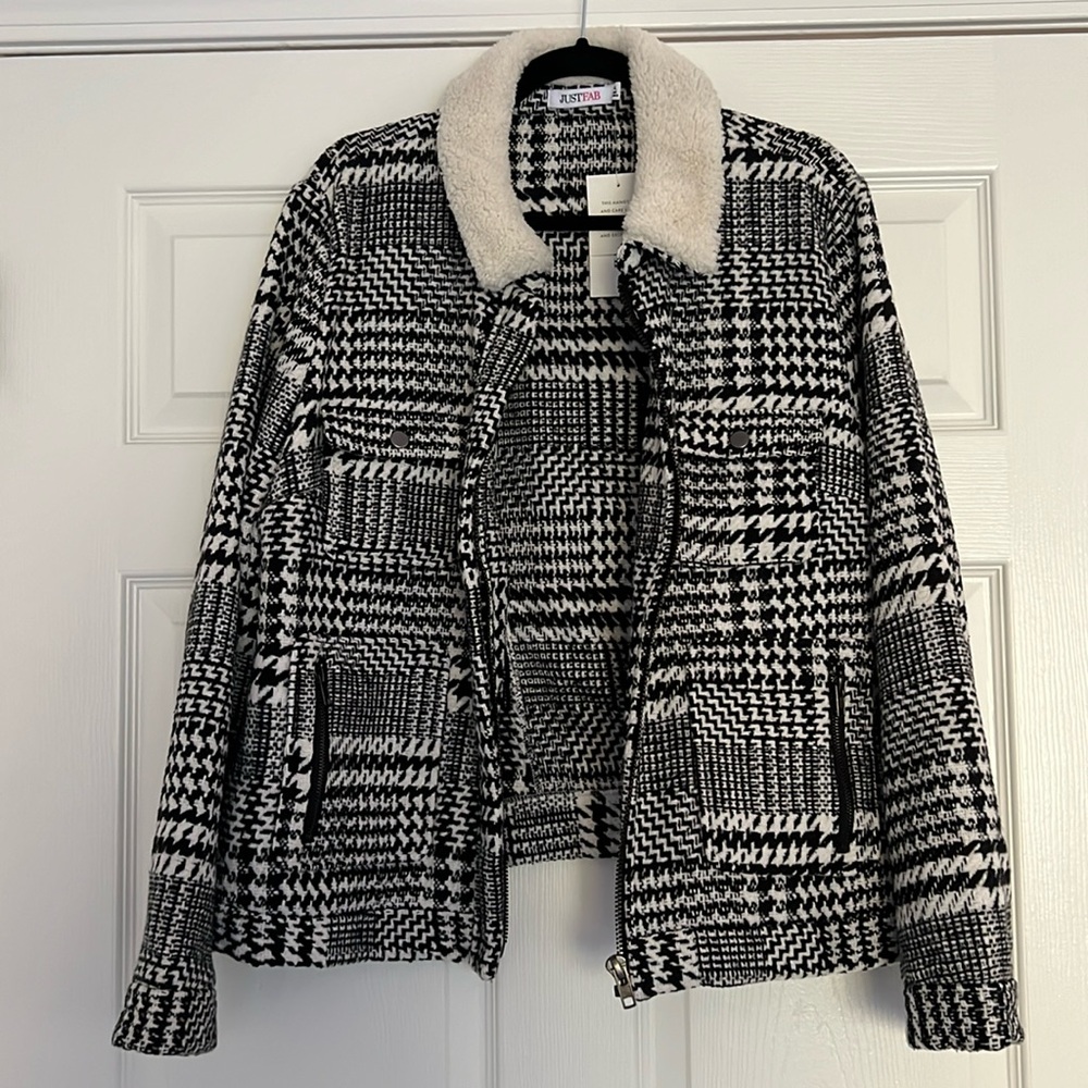 Black and white jacket
